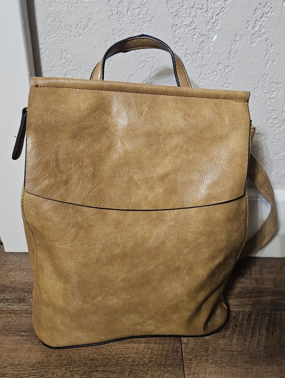 Left Coast Vegan Leather Convertible Bag Backpack
